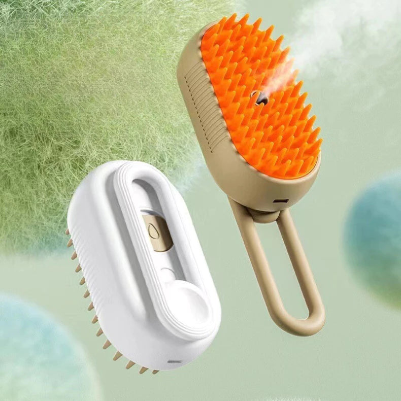 Escova A Vapor Para Pets Cães 3 Em 1 !