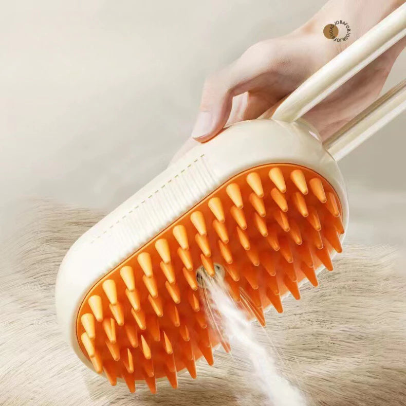 Escova A Vapor Para Pets Cães 3 Em 1 !